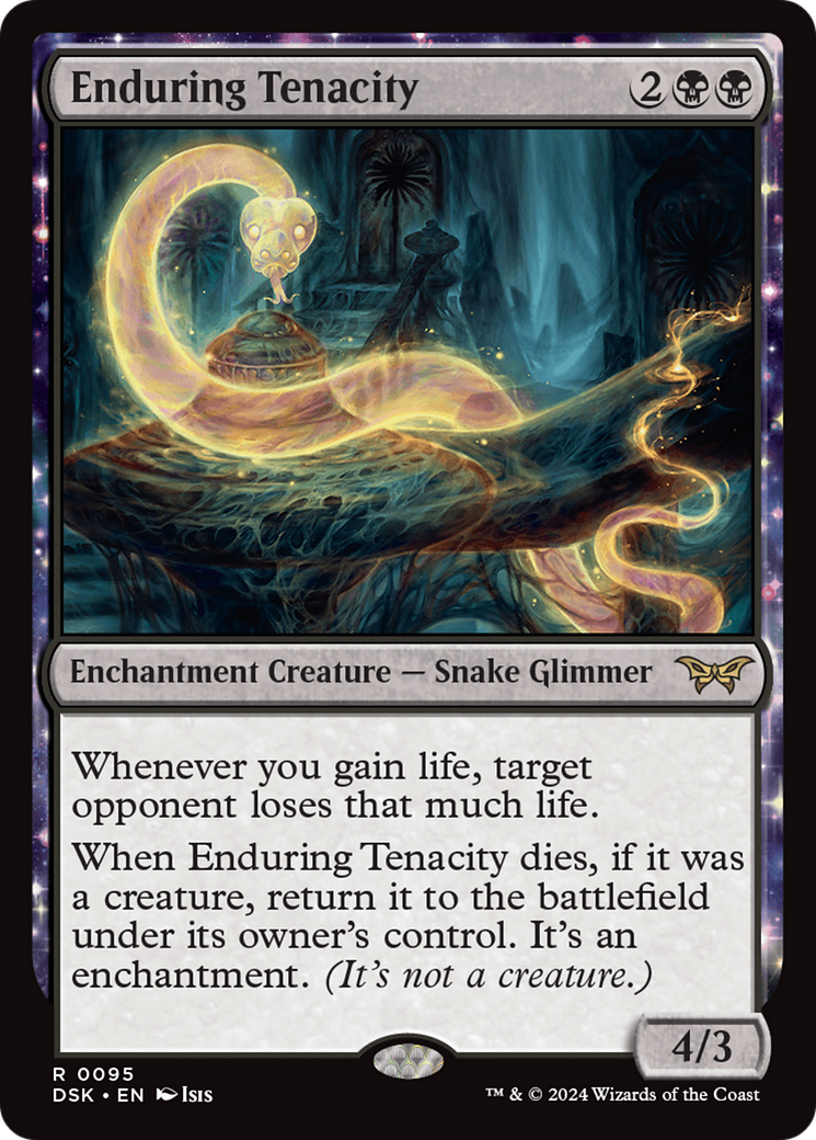 Enduring Tenacity (DSK-095) [Duskmourn: House of Horror] Foil MTG Single Wizards of the Coast