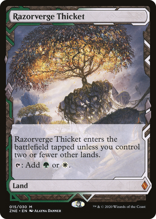 Razorverge Thicket (ZNE-015) [Zendikar Rising Expeditions] Foil MTG Single Wizards of the Coast