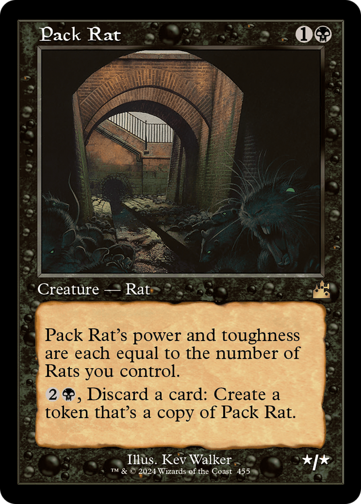 Pack Rat (Retro Frame) [Ravnica Remastered] MTG Single Magic: The Gathering