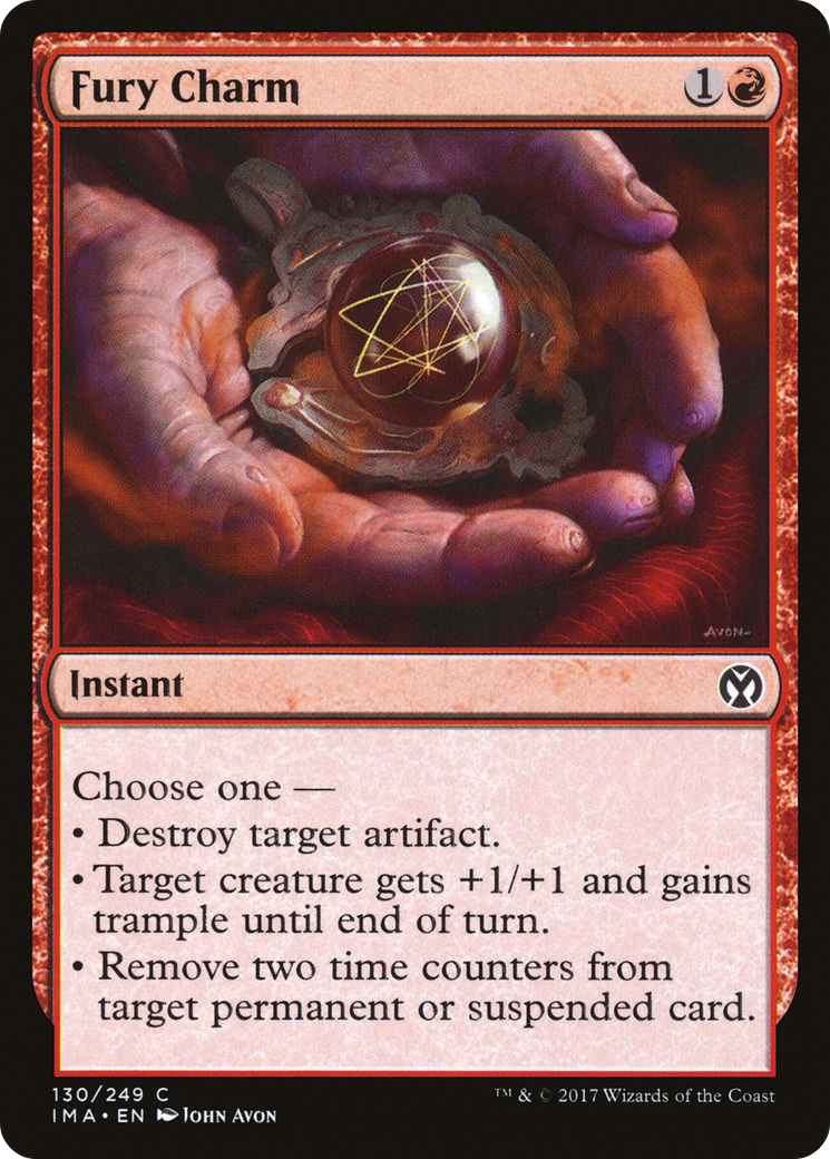 Fury Charm (IMA-130) [Iconic Masters] MTG Single Wizards of the Coast