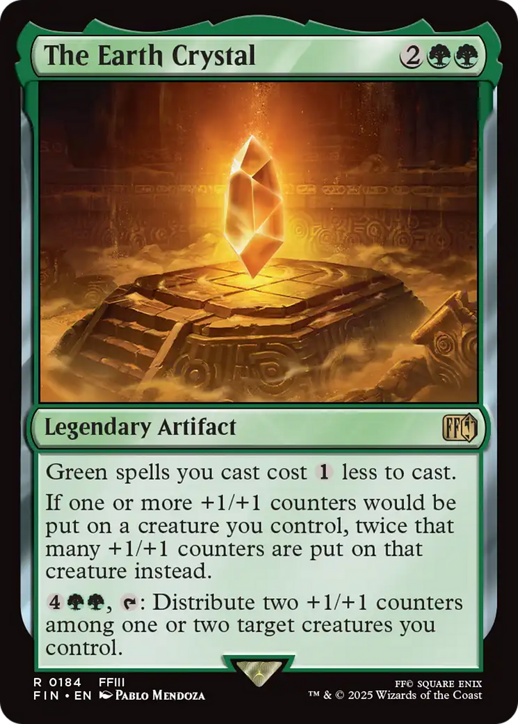 The Earth Crystal (FIN-184) [FINAL FANTASY] Foil MTG Single Wizards of the Coast