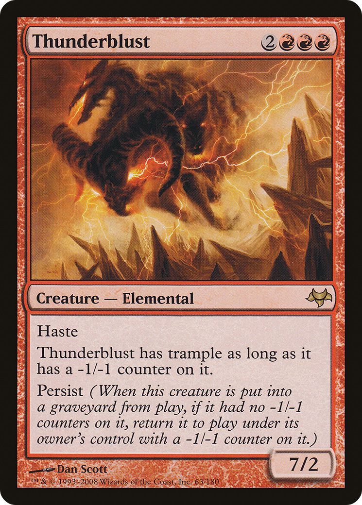 Thunderblust (EVE-063) [Eventide] Foil MTG Single Wizards of the Coast