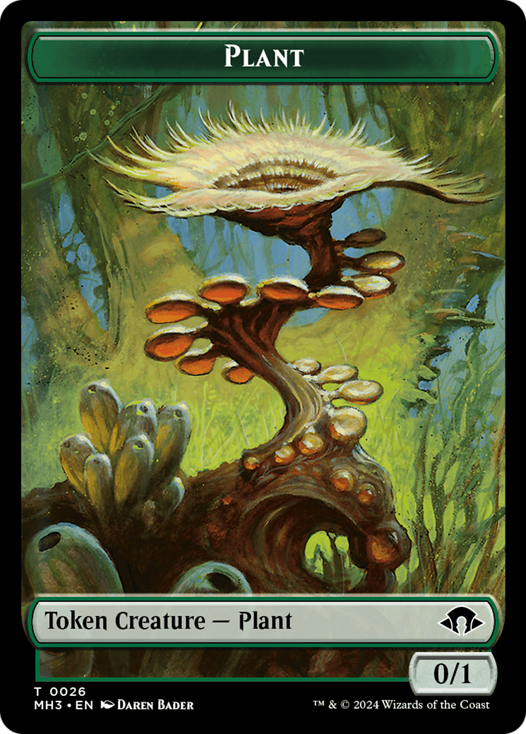 Eldrazi Spawn // Plant Double-Sided Token [Tokens] Modern Horizons 3 Tokens MTG Single Magic: The Gathering
