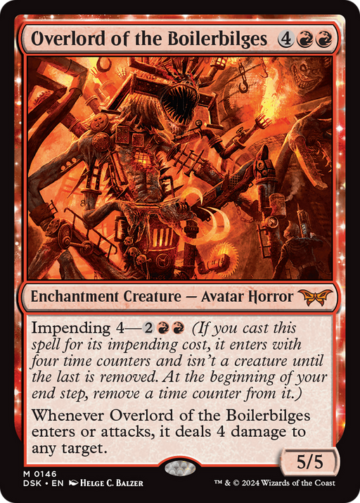 Overlord of the Boilerbilges (DSK-146) [Duskmourn: House of Horror] MTG Single Wizards of the Coast