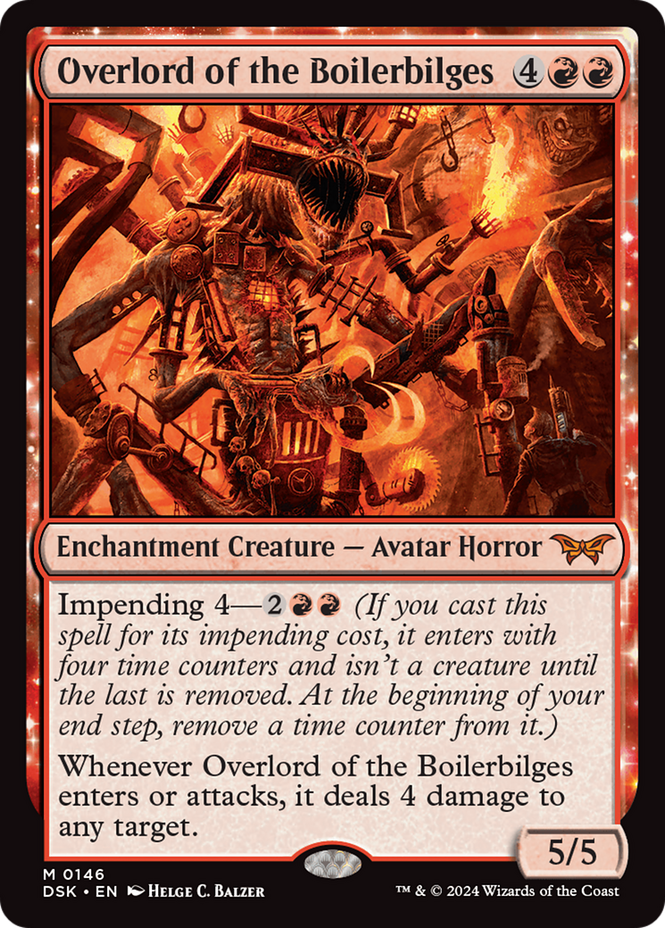 Overlord of the Boilerbilges (DSK-146) [Duskmourn: House of Horror] Foil MTG Single Wizards of the Coast