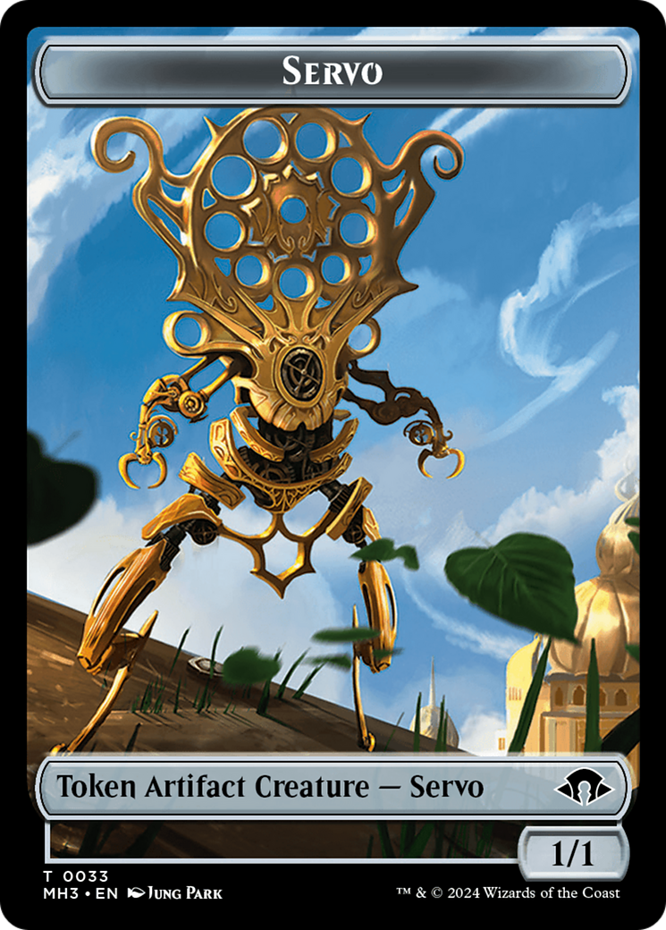 Servo // Snake Double-Sided Token [Modern Horizons 3 Tokens] MTG Single Magic: The Gathering   