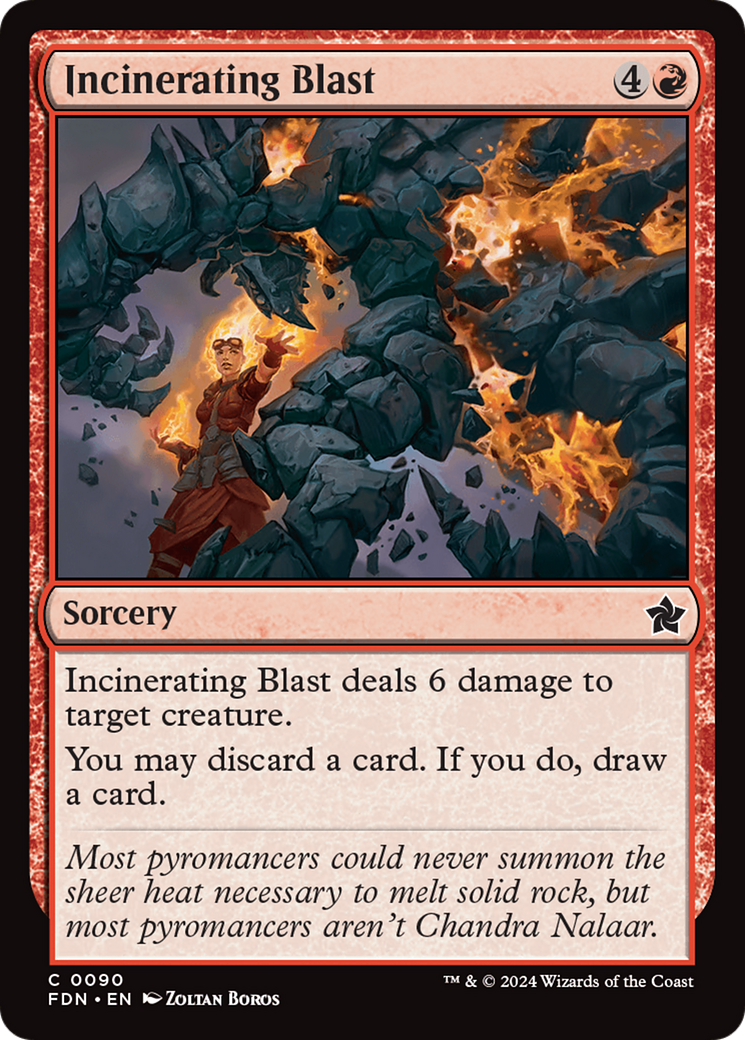 Incinerating Blast (FDN-090) [Foundations] Foil MTG Single Wizards of the Coast