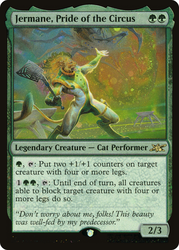 Jermane, Pride of the Circus (Galaxy Foil) (UNF-430) [Unfinity] Foil MTG Single Wizards of the Coast