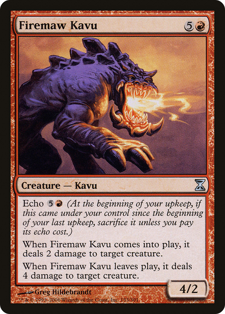 Firemaw Kavu (TSP-153) [Time Spiral] Foil MTG Single Wizards of the Coast