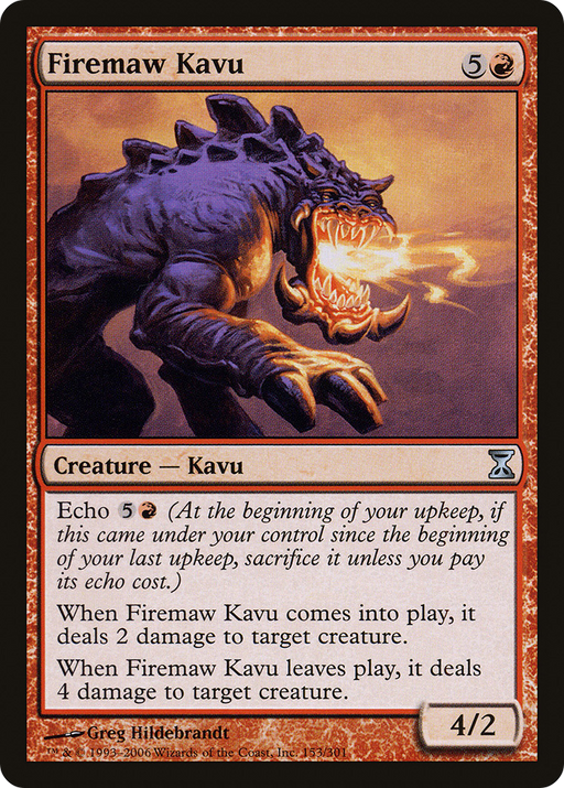 Firemaw Kavu (TSP-153) [Time Spiral] Foil MTG Single Wizards of the Coast