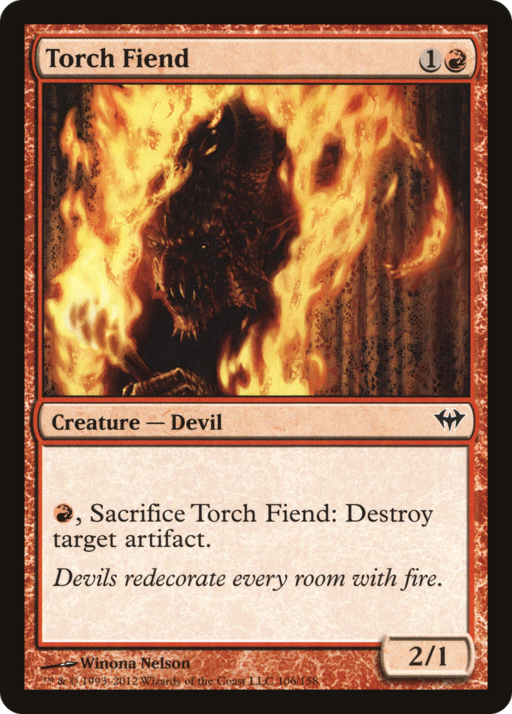 Torch Fiend (DKA-106) [Dark Ascension] Foil MTG Single Wizards of the Coast