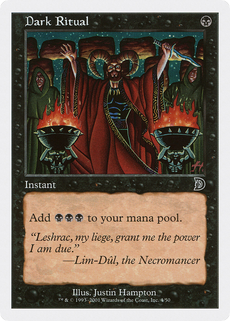 Dark Ritual (DKM-004) [Misc] Deckmasters MTG Single Wizards of the Coast