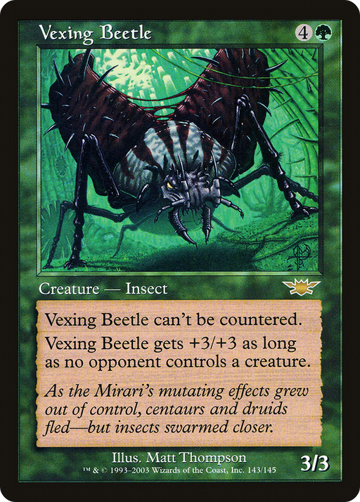 Vexing Beetle (LGN-143) [Legions] MTG Single Wizards of the Coast