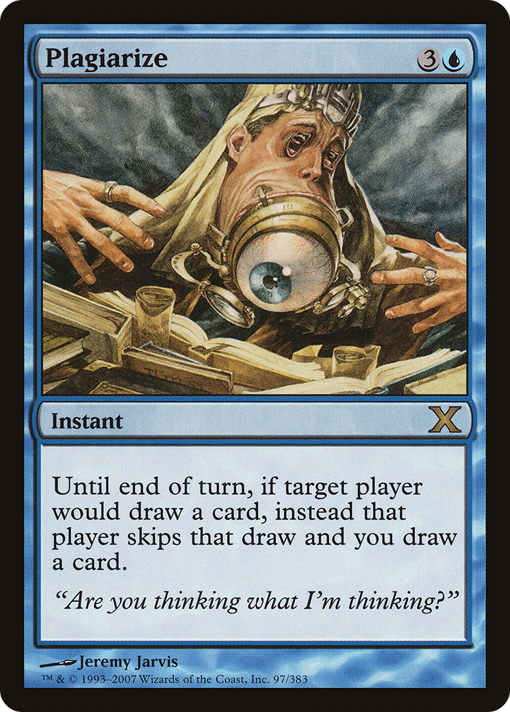 Plagiarize (10E-097) [Tenth Edition] MTG Single Wizards of the Coast