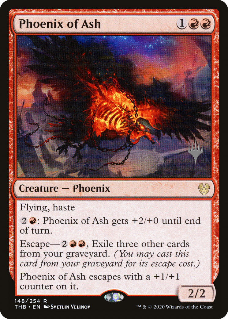 Phoenix of Ash (PPTHB-148) [Theros Beyond Death Promos] Foil MTG Single Wizards of the Coast
