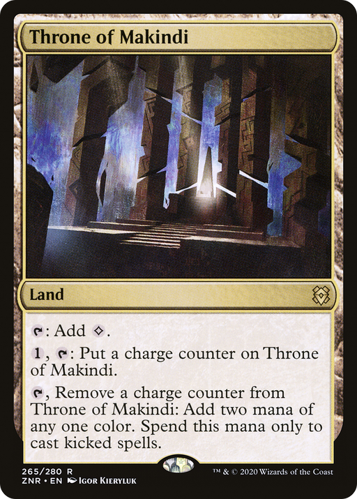 Throne of Makindi (ZNR-265) [Zendikar Rising] Foil MTG Single Wizards of the Coast