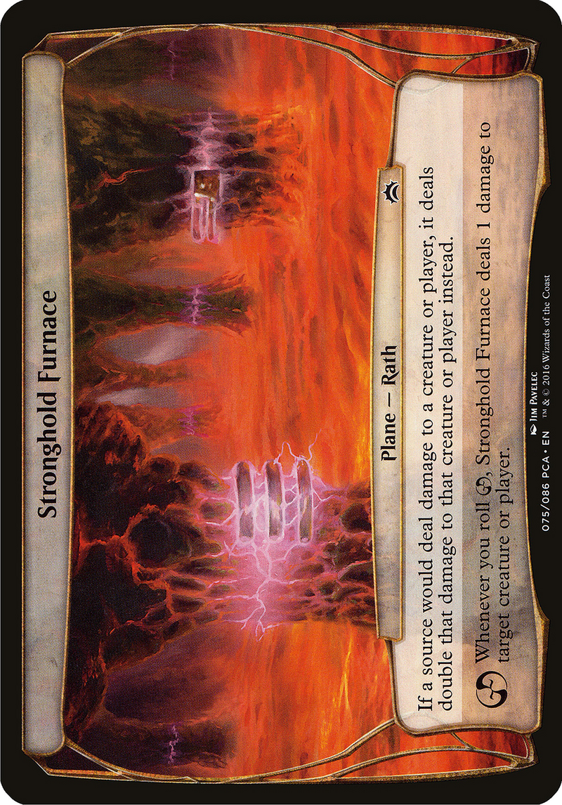 Stronghold Furnace (Planechase Anthology) (OVER-) [Oversized] Planechase Anthology Planes MTG Single Wizards of the Coast
