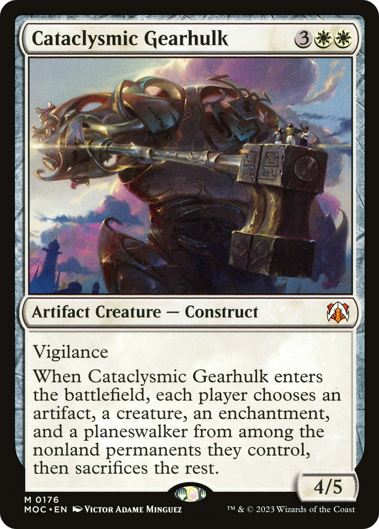 Cataclysmic Gearhulk (MOC-176) [March of the Machine Commander] MTG Single Wizards of the Coast