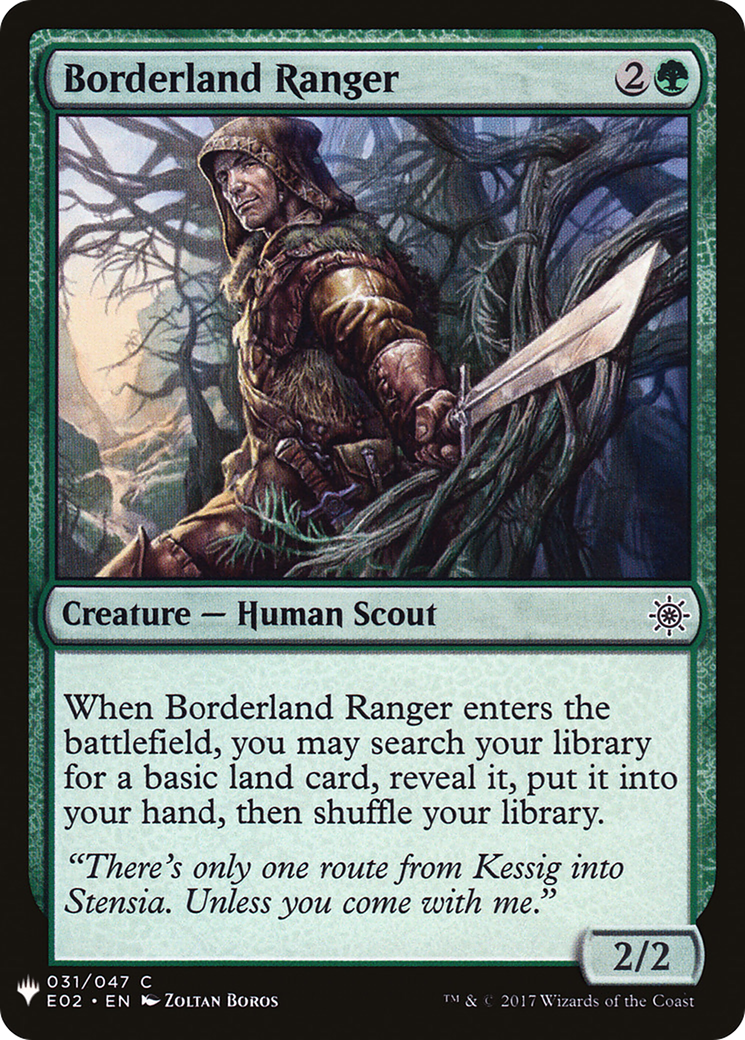 Borderland Ranger (LIST-E02-31) [Mystery Booster] The List MTG Single Wizards of the Coast