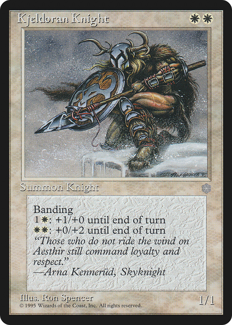 Kjeldoran Knight (ICE-) [Ice Age] MTG Single Wizards of the Coast
