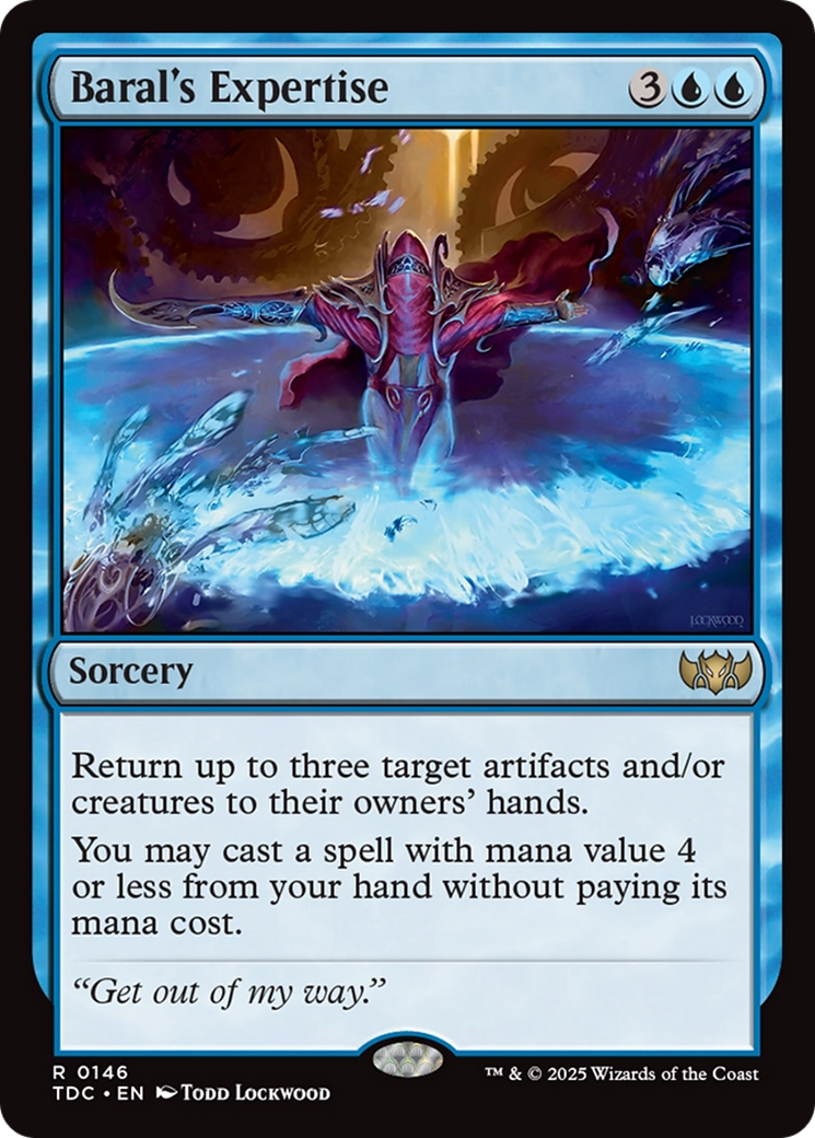 Baral's Expertise (TDC-146) [Commander: Tarkir: Dragonstorm] MTG Single Wizards of the Coast