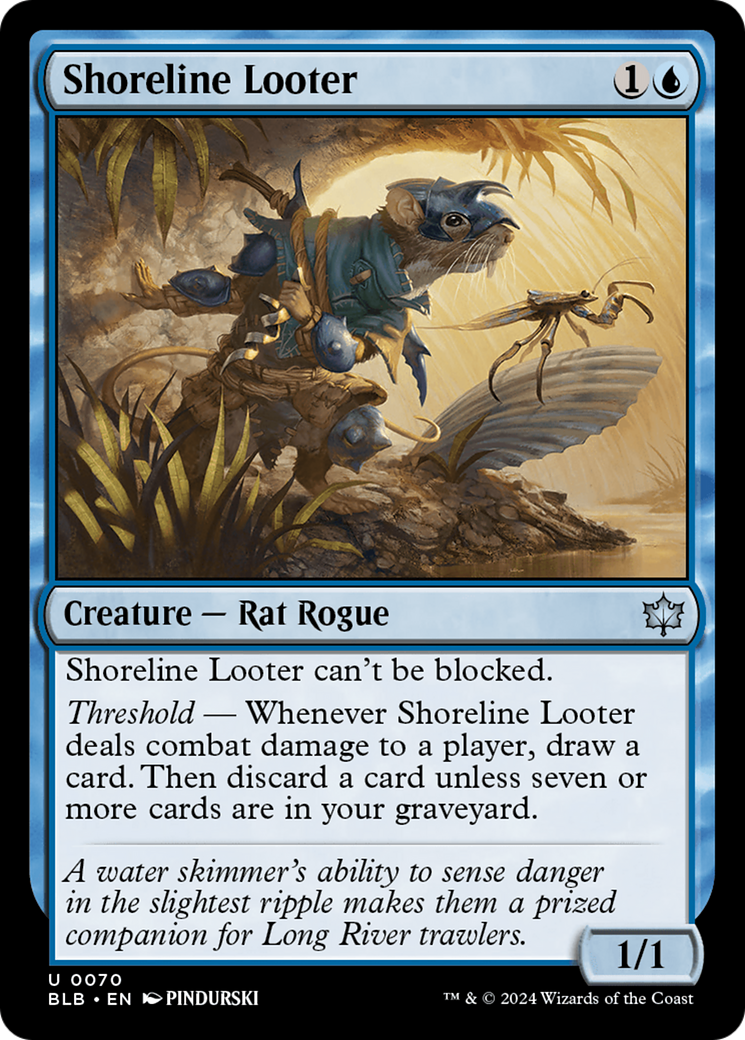 Shoreline Looter (BLB-070) [Bloomburrow] MTG Single Wizards of the Coast