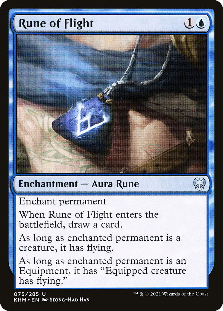 Rune of Flight (KHM-075) [Kaldheim] Foil MTG Single Wizards of the Coast