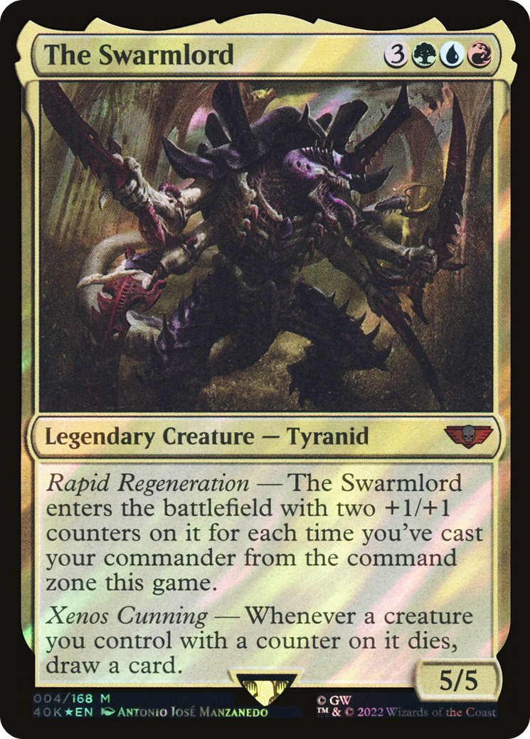The Swarmlord (40K-004) [Warhammer 40,000 Commander] Foil MTG Single Wizards of the Coast