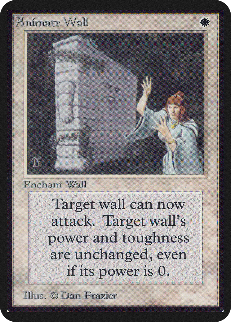 Animate Wall (LEA-) [Oldschool] Limited Edition Alpha MTG Single Wizards of the Coast