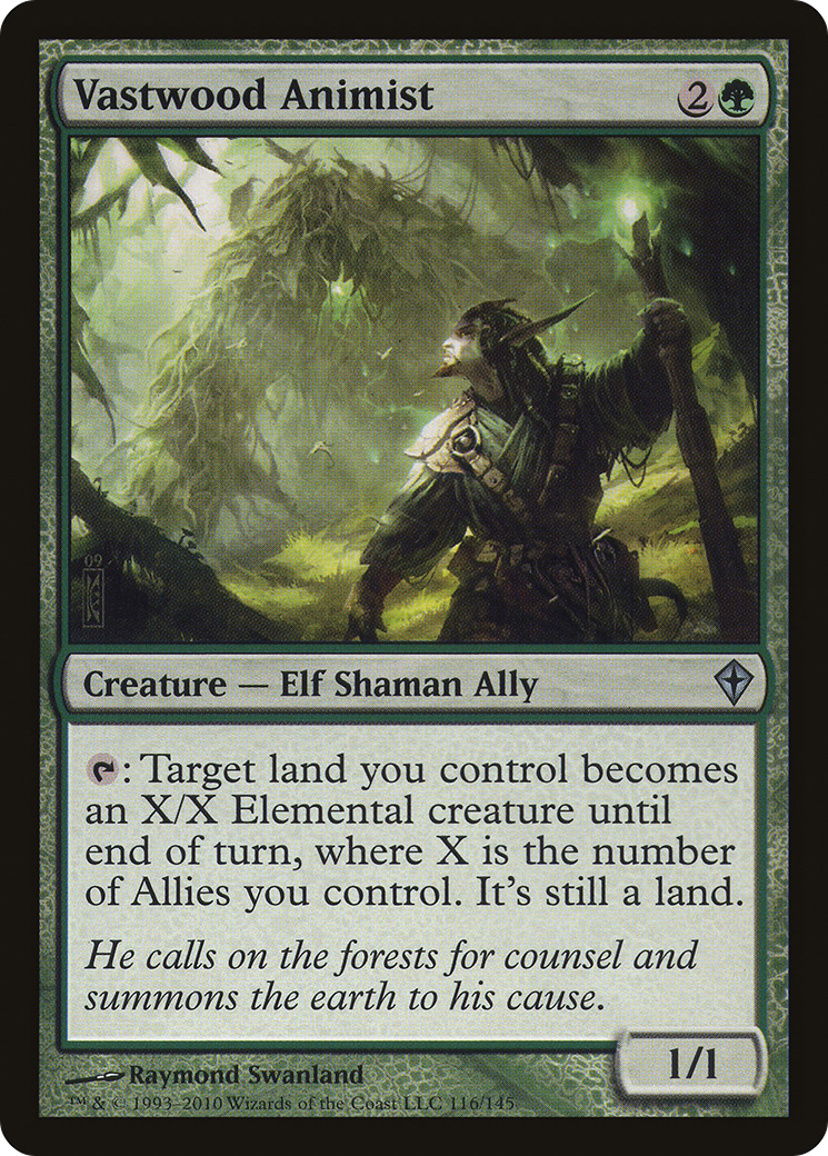 Vastwood Animist (WWK-116) [Worldwake] MTG Single Wizards of the Coast
