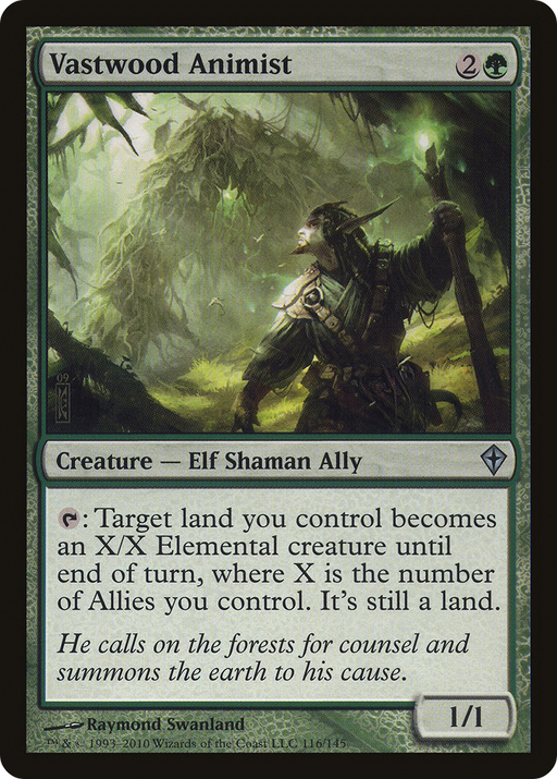 Vastwood Animist (WWK-116) [Worldwake] MTG Single Wizards of the Coast