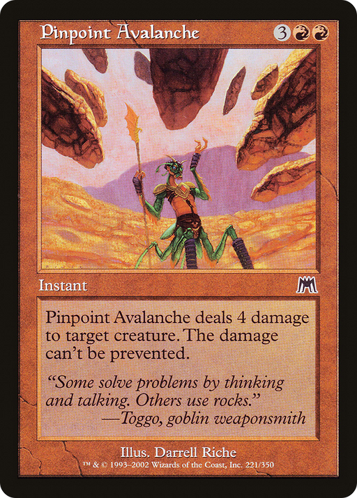 Pinpoint Avalanche (ONS-221) [Onslaught] MTG Single Wizards of the Coast