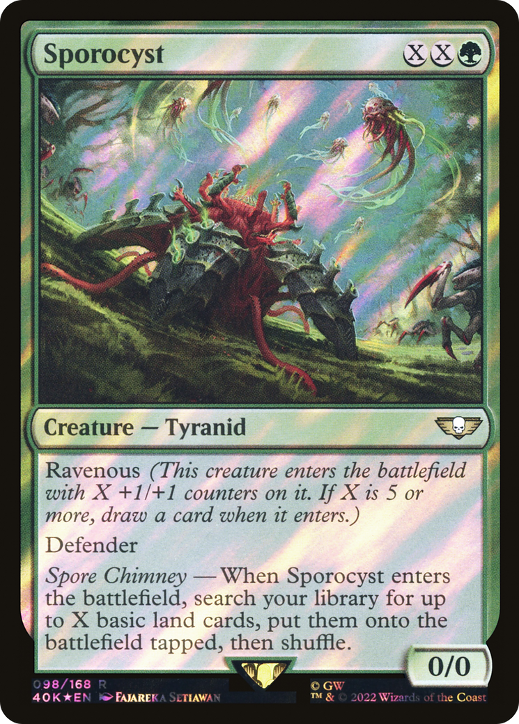 Sporocyst (40K-98★) [Warhammer 40,000 Commander] Foil MTG Single Wizards of the Coast