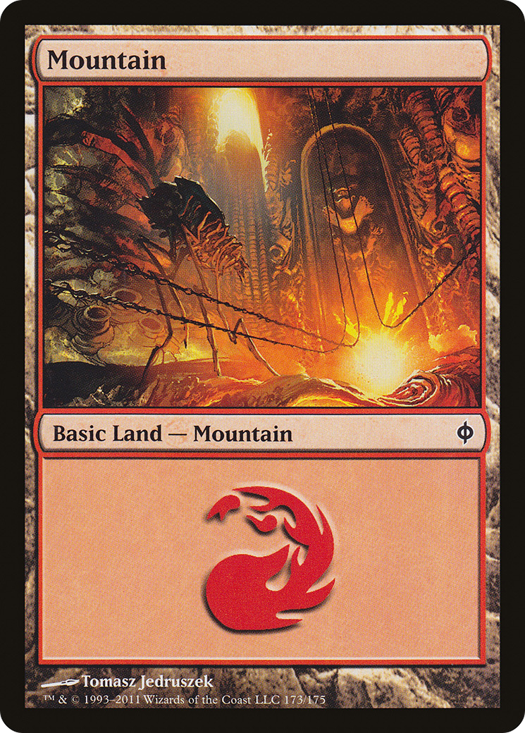 Mountain (NPH-173) [New Phyrexia] Foil MTG Single Wizards of the Coast
