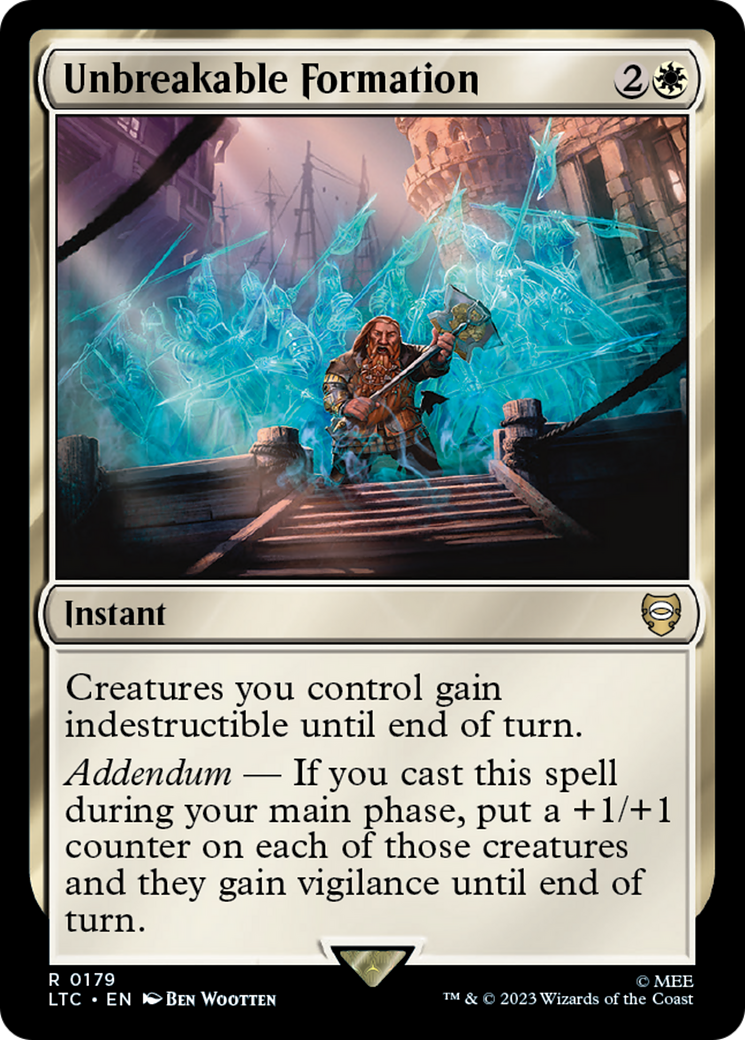 Unbreakable Formation (LTC-179) [Tales of Middle-earth Commander] MTG Single Wizards of the Coast