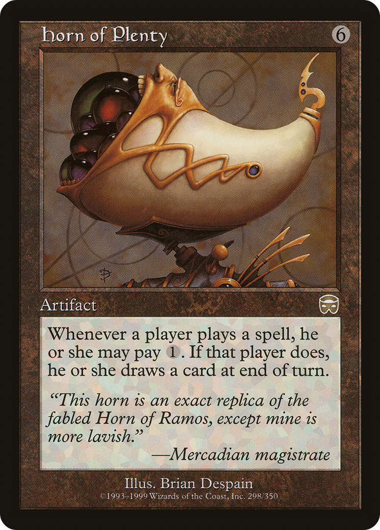 Horn of Plenty (MMQ-298) [Mercadian Masques] MTG Single Wizards of the Coast