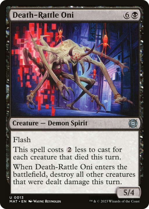 Death-Rattle Oni (MAT-013) [March of the Machine: The Aftermath] Foil MTG Single Wizards of the Coast
