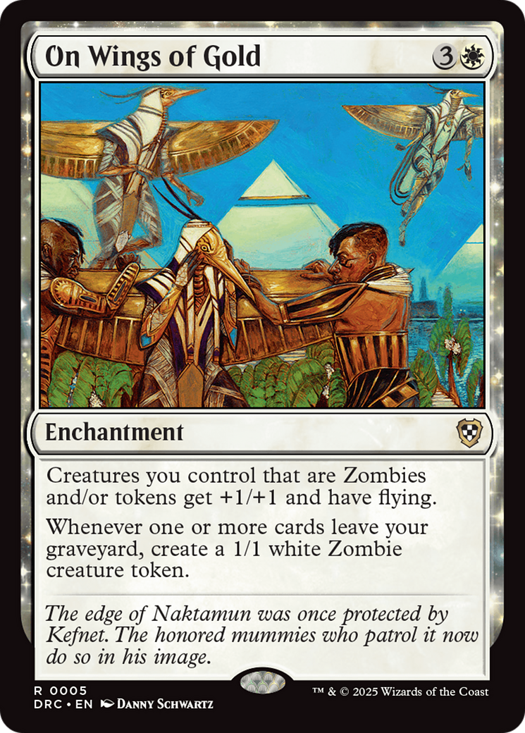 On Wings of Gold (DRC-005) [Commander: Aetherdrift] MTG Single Wizards of the Coast