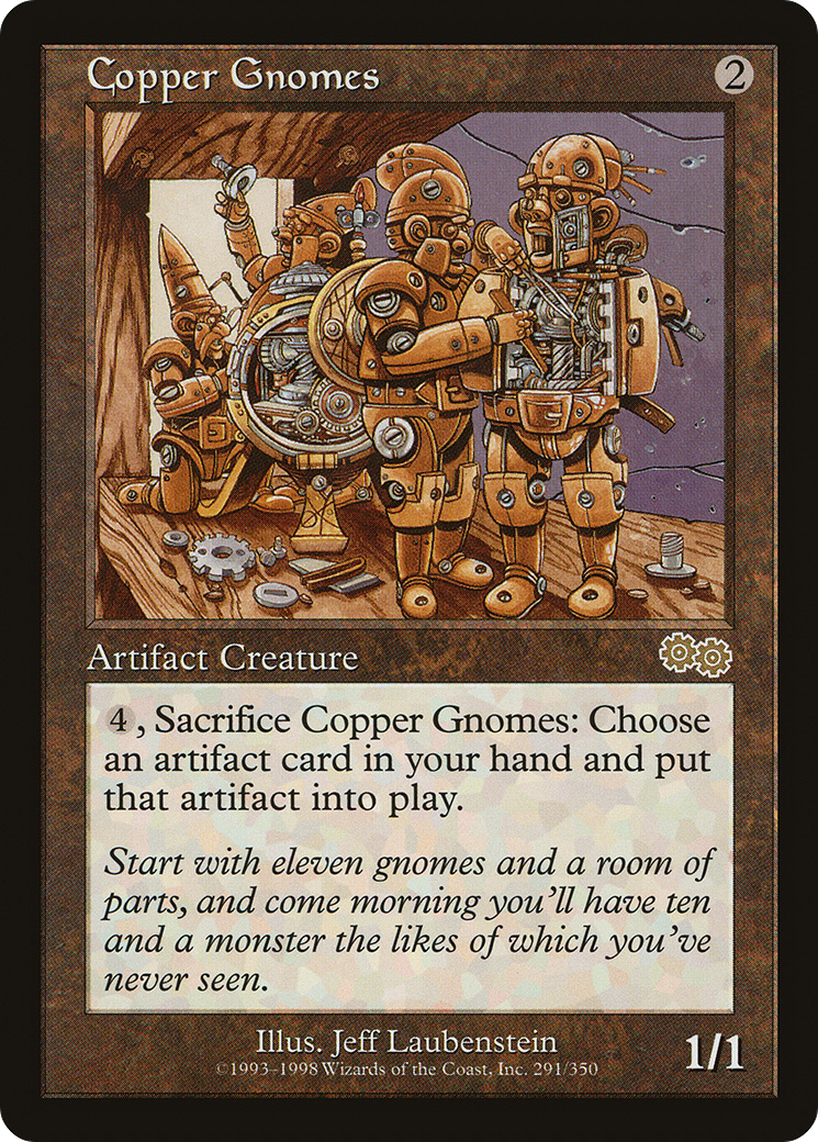 Copper Gnomes (USG-291) [Urza's Saga] MTG Single Wizards of the Coast