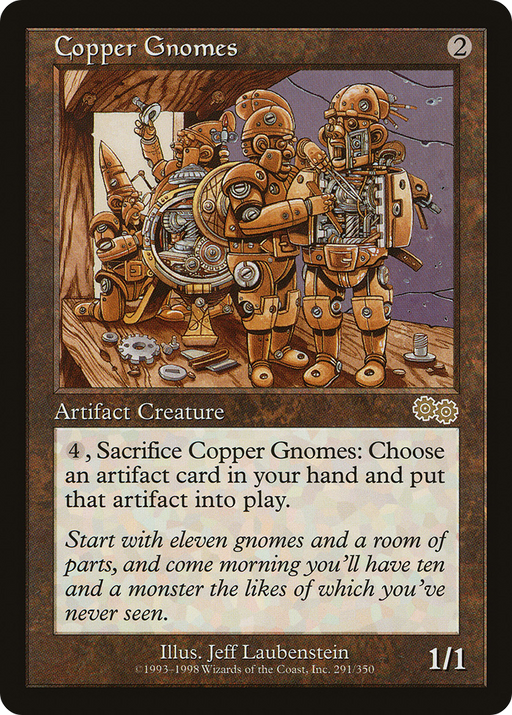 Copper Gnomes (USG-291) [Urza's Saga] MTG Single Wizards of the Coast