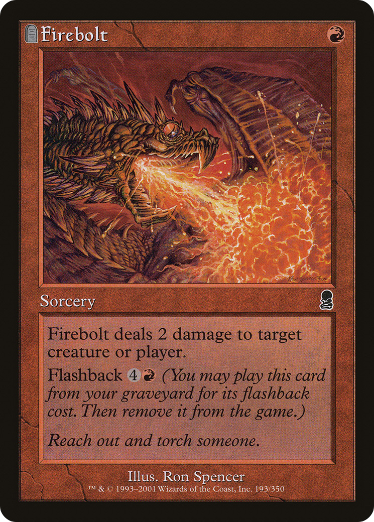 Firebolt (ODY-193) [Odyssey] Foil MTG Single Wizards of the Coast