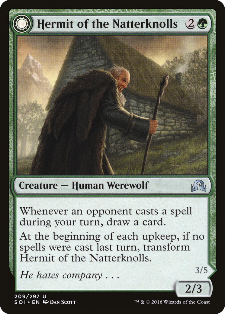 Hermit of the Natterknolls (SOI-209) [Shadows over Innistrad] Foil MTG Single Wizards of the Coast