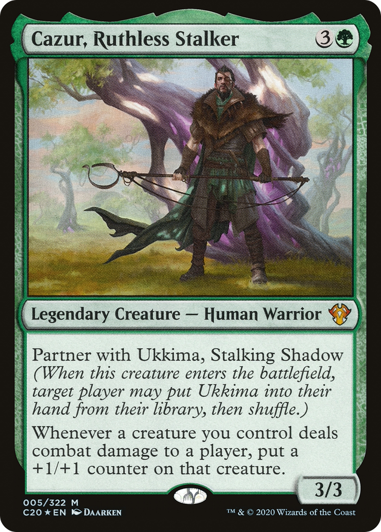 Cazur, Ruthless Stalker (C20-005) [Commander 2020] MTG Single Wizards of the Coast
