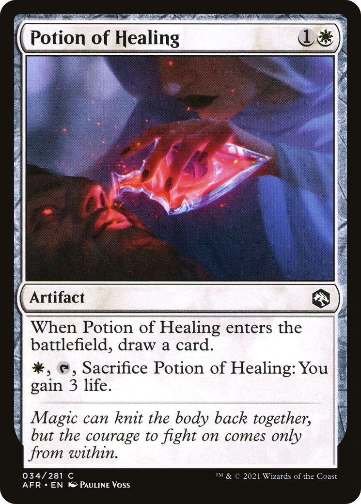 Potion of Healing (AFR-034) [Adventures in the Forgotten Realms] Foil MTG Single Wizards of the Coast