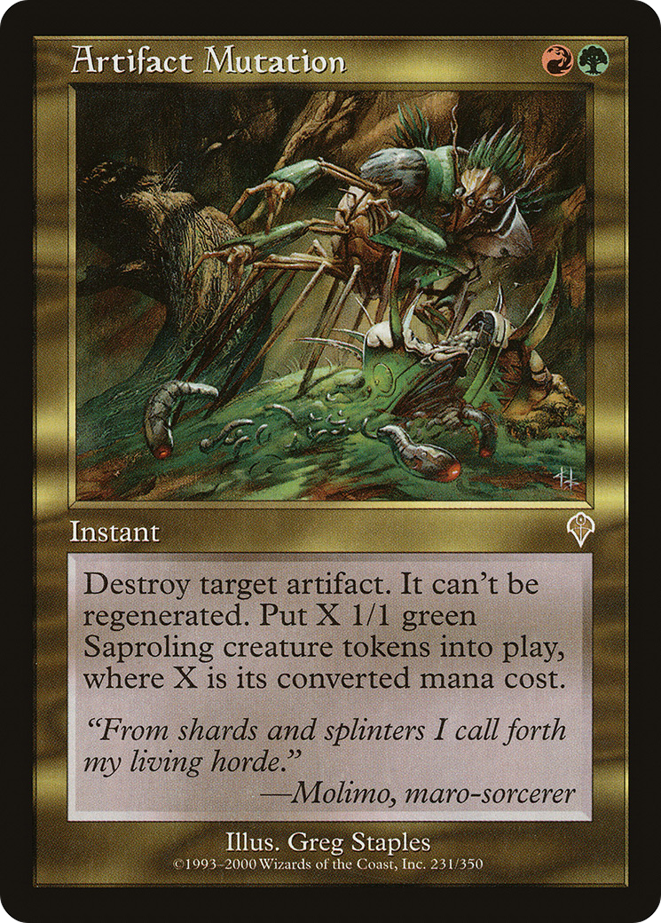 Artifact Mutation (INV-231) [Invasion] MTG Single Wizards of the Coast