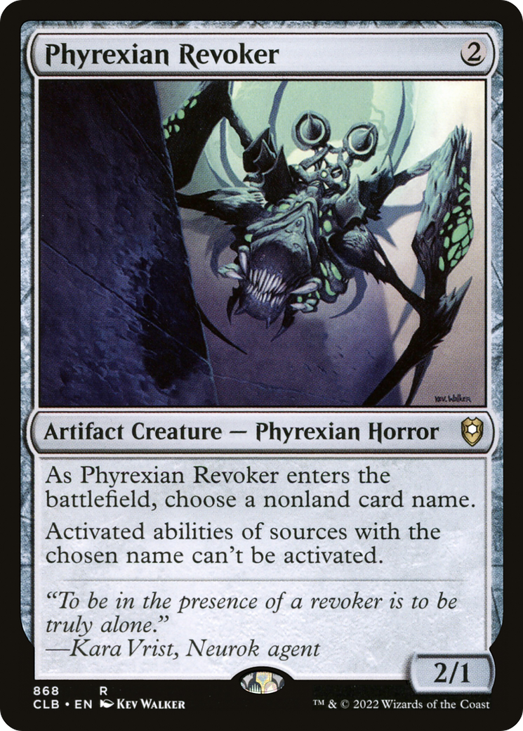Phyrexian Revoker (CLB-868) [Commander Legends: Battle for Baldur's Gate] MTG Single Wizards of the Coast