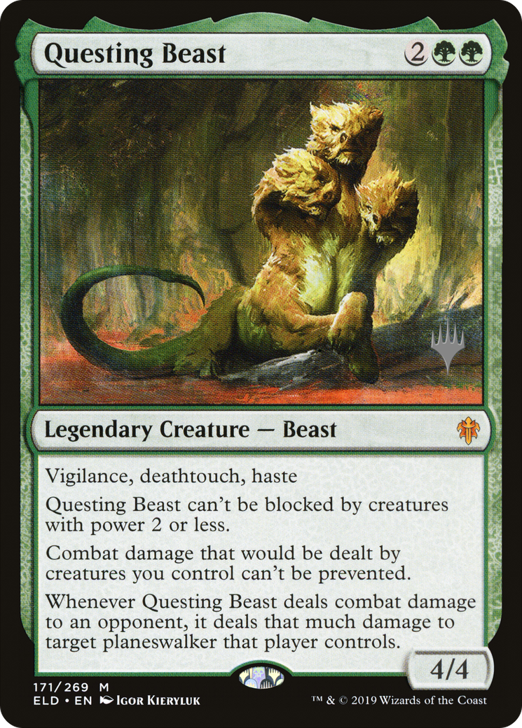 Questing Beast (PPELD-171) [Throne of Eldraine Promos] MTG Single Wizards of the Coast