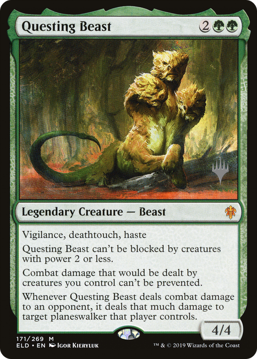 Questing Beast (PPELD-171) [Throne of Eldraine Promos] MTG Single Wizards of the Coast