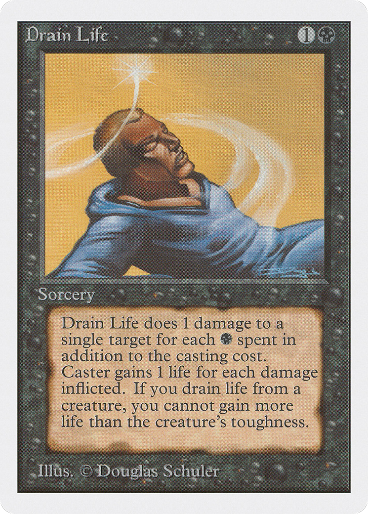 Drain Life (2ED-106) [Oldschool] Unlimited Edition MTG Single Wizards of the Coast