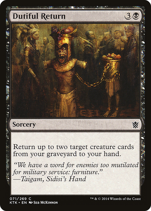 Dutiful Return (KTK-071) [Khans of Tarkir] MTG Single Wizards of the Coast